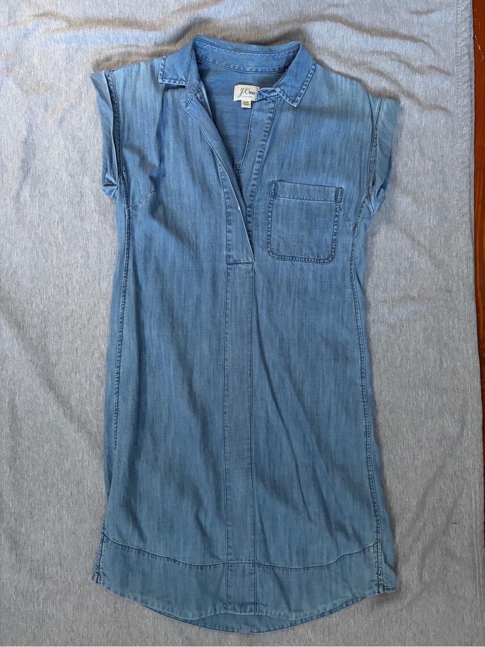 J. Crew Light Denim Shirt-Style Dress
